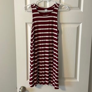 Old Navy striped red and white sleeveless dress